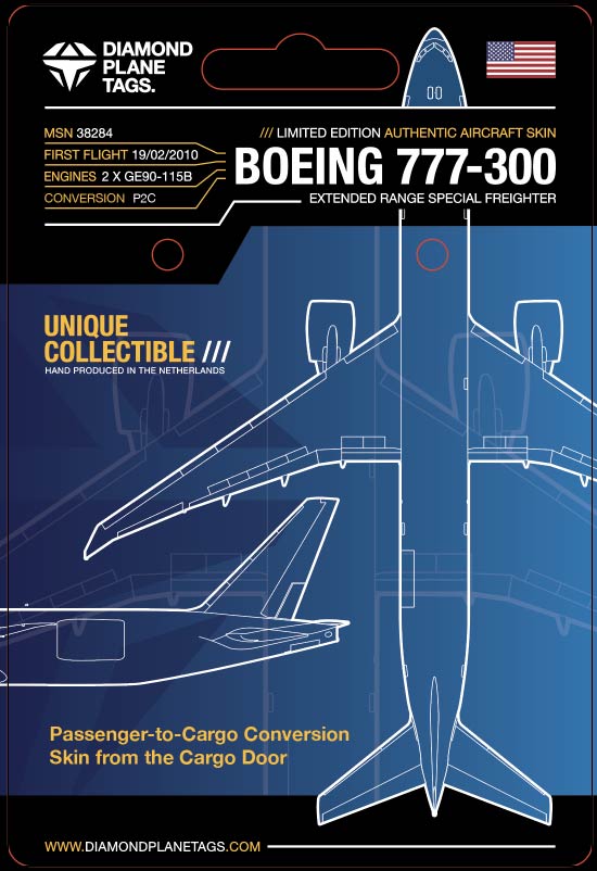 Boeing 777-300ERSF Special Freighter Plane Tag